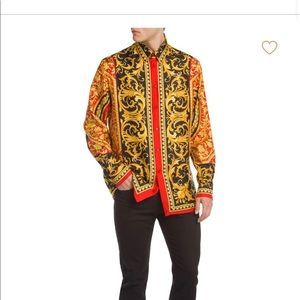 What’s Versace silk shirt